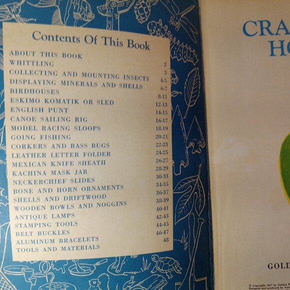 Vintage 1964 Crafts and Hobbies, W Ben Hunt, Golden Hobby Book, Mid Century - Picture 4 of 9